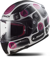 LS2, Integralhelme motorrad RAPID brick black pink, XXL