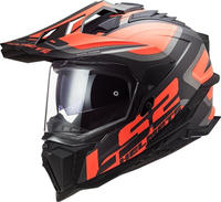 LS2 467012152M, LS2 MX701 Explorer Alter Matt Motocross Helm Schwarz Orange male