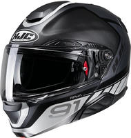 HJC 14757507, HJC RPHA 91 Rafino Klapphelm Schwarz Grau male