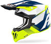Airoh STBL31-S, Airoh Strycker Blazer, Motocrosshelm - Neon-Gelb/Weiß/Blau - S...
