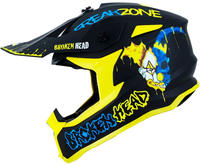 Broken Head FreakZone_Weiss_Gruen_Pink_L, Broken Head Crosshelm FreakZone