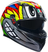 AGV 2118381001-012-L, AGV K3 Birdy 2.0, Integralhelm - Grau/Gelb/Rot - L