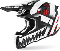 Airoh TW2M35-XL, Airoh Twist 2.0 Mask, Motocrosshelm - Matt Schwarz/Wei&szlig;/Rot - XL