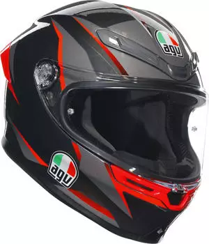 AGV K6 S Mplk Slashcut grey/black/red