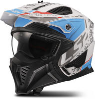 LS2 366062223XXL, LS2 OF606 Drifter Devor Trial Helm Weiss Blau male