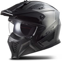 LS2 366061008XS, LS2 OF606 Drifter Jeans Trial Helm Silber male