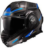 LS2 569012108XS, LS2 FF901 Advant X Spectrum Klapphelm Schwarz Grau Blau male