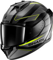 Shark HE0922E-KAY-XXL, Shark D-Skwal 3 Sizler Helm Schwarz Grau Gelb male