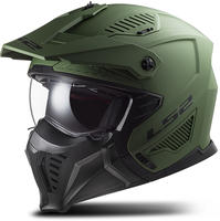 LS2 366061061XS, LS2 OF606 Drifter Trial Helm Gr&uuml;n male