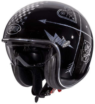 Premier Helmets 23 Vintage Nx 22.06 Open Face Helmet Schwarz