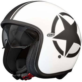 Premier Helmets 23 Vintage Star 8 Bm 22.06 Open Face Helmet Schwarz