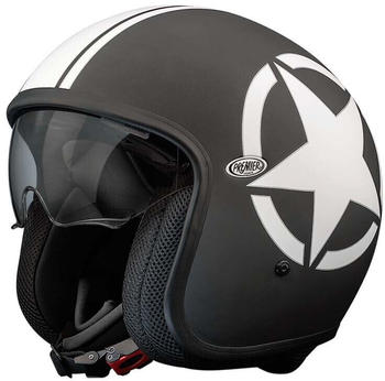 Premier Helmets 23 Vintage Star 9 Bm 22.06 Open Face Helmet Schwarz