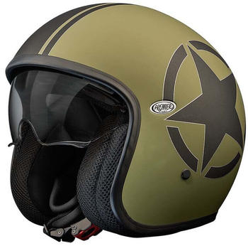 Premier Helmets 23 Vintage Star Military Bm 22.06 Open Face Helmet Schwarz