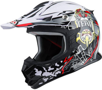 NZI Knobby Motocross Helmet Weiß