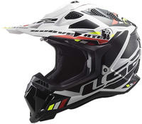 LS2 467003002XXL, LS2 MX700 Subverter Evo II Stomp Motocross Helm Schwarz Weiss male