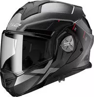 LS2 569012207L, LS2 FF901 Advant X Metryk Klapphelm Schwarz Grau Silber male