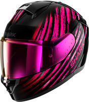Shark HE1120EKVVXS, Shark Ridill 2 Assya, Integralhelm - Schwarz/Pink - XS