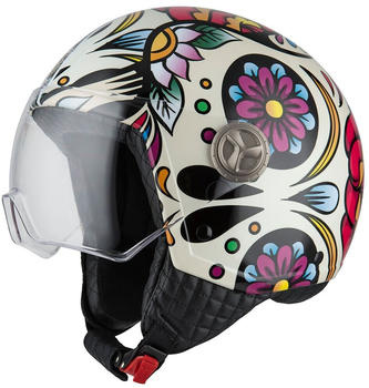 NZI Zeta 2 Open Face Helmet Beige