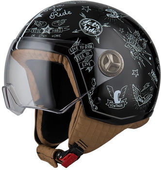 NZI Zeta 2 Open Face Helmet Weiß/Golden