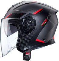 Caberg CA20056529-L, Caberg Flyon II Boss Jethelm Schwarz Grau Rot male