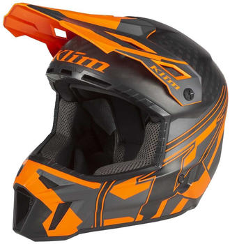 Klim F3 Carbon Pro Ece Full Face Helmet Orange/Grau