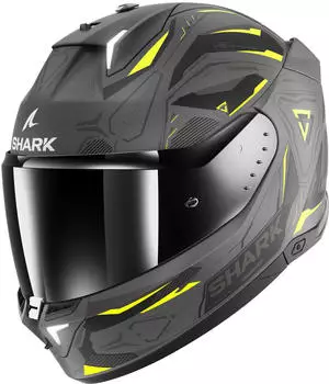 SHARK Skwal i3 Linik matt grey/yellow