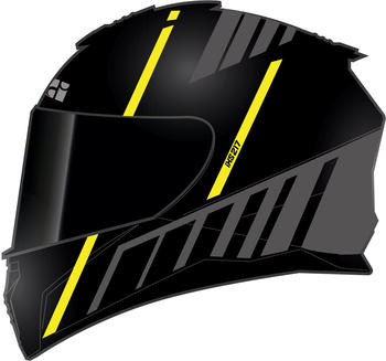 IXS IXS217 2.0 FUll Face Helmet black matt/yellow fluo