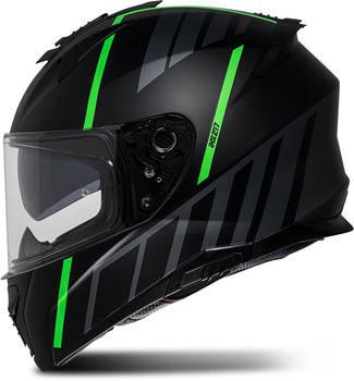 IXS IXS217 2.0 FUll Face Helmet black matt/green fluo