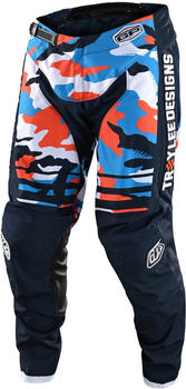 Troy Lee Designs GP Formula Camo Jugend Motocross Hose blau/orange