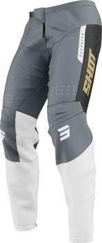 Shot Devo League Motocross Hose schwarz/grau/weiss