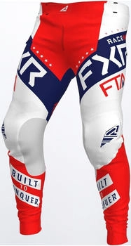 FXR Podium Gladiator Motocross Hose weiss/rot/blau