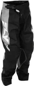 Fly Racing Kinetic Jugendhose / Schwarz/Grau schwarz