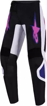 Alpinestars Fluid Grid Kinder Motocross Hose schwarz/grau/lila