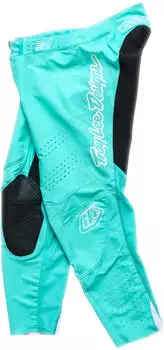 Troy Lee Designs SE Pro Solo Motocross-Hosen schwarz-weiss-t&uuml;rkis