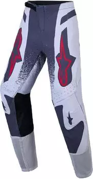Alpinestars Supertech Swan Youth Textilhose light lilac/dunkelgrau/rot fluo