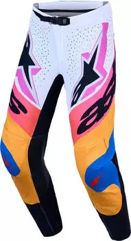 Alpinestars Supertech MX Pants wei&szlig;/blau/schwarz/lila
