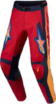 Alpinestars Racer Hunt Textilhose rot/orange/dunkelblau