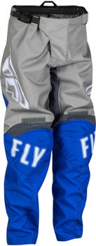 Fly Racing F-16 Motocross Jugend Hose grau/blue