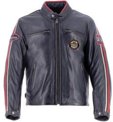 Helston's Ace 10 Years Rag Leather Jacket bleu