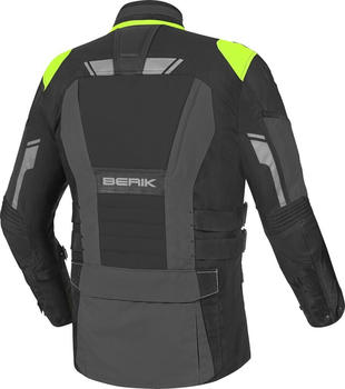 Berik Striker wasserdichte 3in1 Textiljacke schwarz/grau/gelb