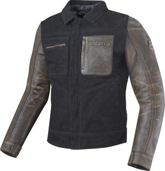 Bogotto Bullfinch Leder//Textiljacke Leder/Textil Jacke schwarz
