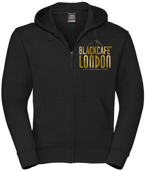 Black-Cafe London London Classic Zip Hoodie schwarz/gold