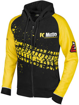 FC-Moto Corp Zip Hoodie schwarz/gelb