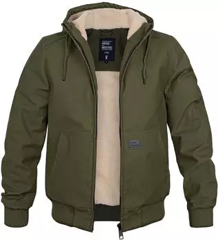 Vintage Industries Datton Textiljacke wasserdicht Oliv