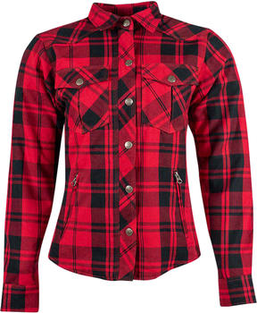 Rusty Stitches Liss Hemd Damen Rot/Schwarz