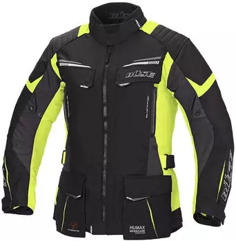 Büse Lago Pro Textiljacke Damen Schwarz/Grau/Neon-Gelb