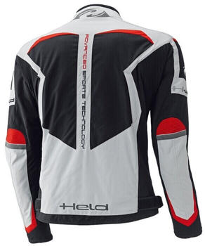 Held Zelda Textiljacke Lang Grau/Schwarz/Rot