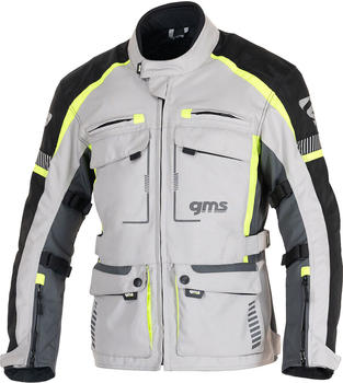 GMS Everest 3in1 Textiljacke wasserdicht Hellgrau/Schwarz/Neon-Gelb