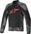 Jacket black/camo grey/red
