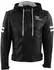 Rusty Stitches Jari Hooded V2 Jacke schwarz/weiss